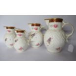 A graduated set of four Coalport china,