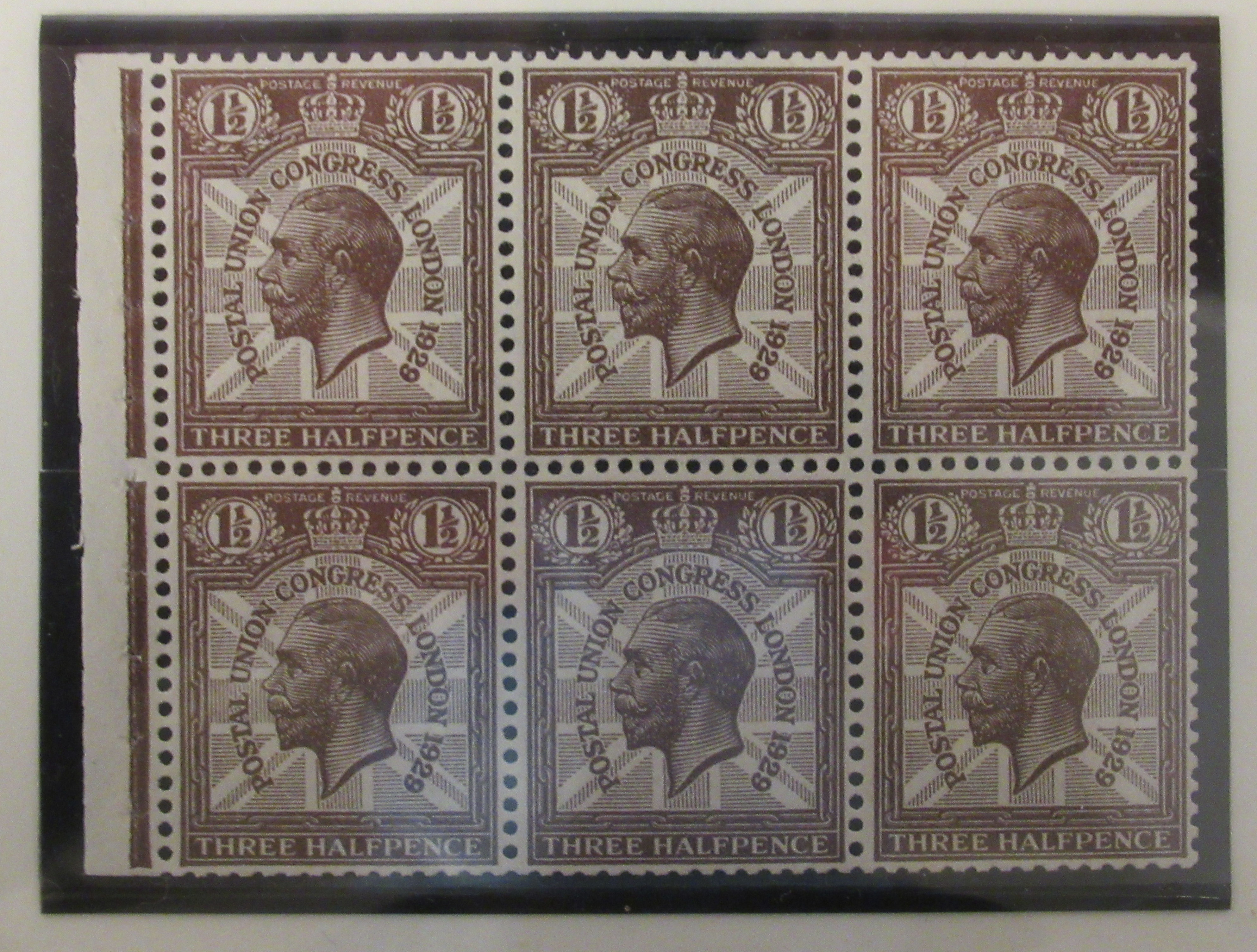 Postage stamps, Great Britain: eleven King George V Commemorative six and four block booklet panes, - Image 2 of 5