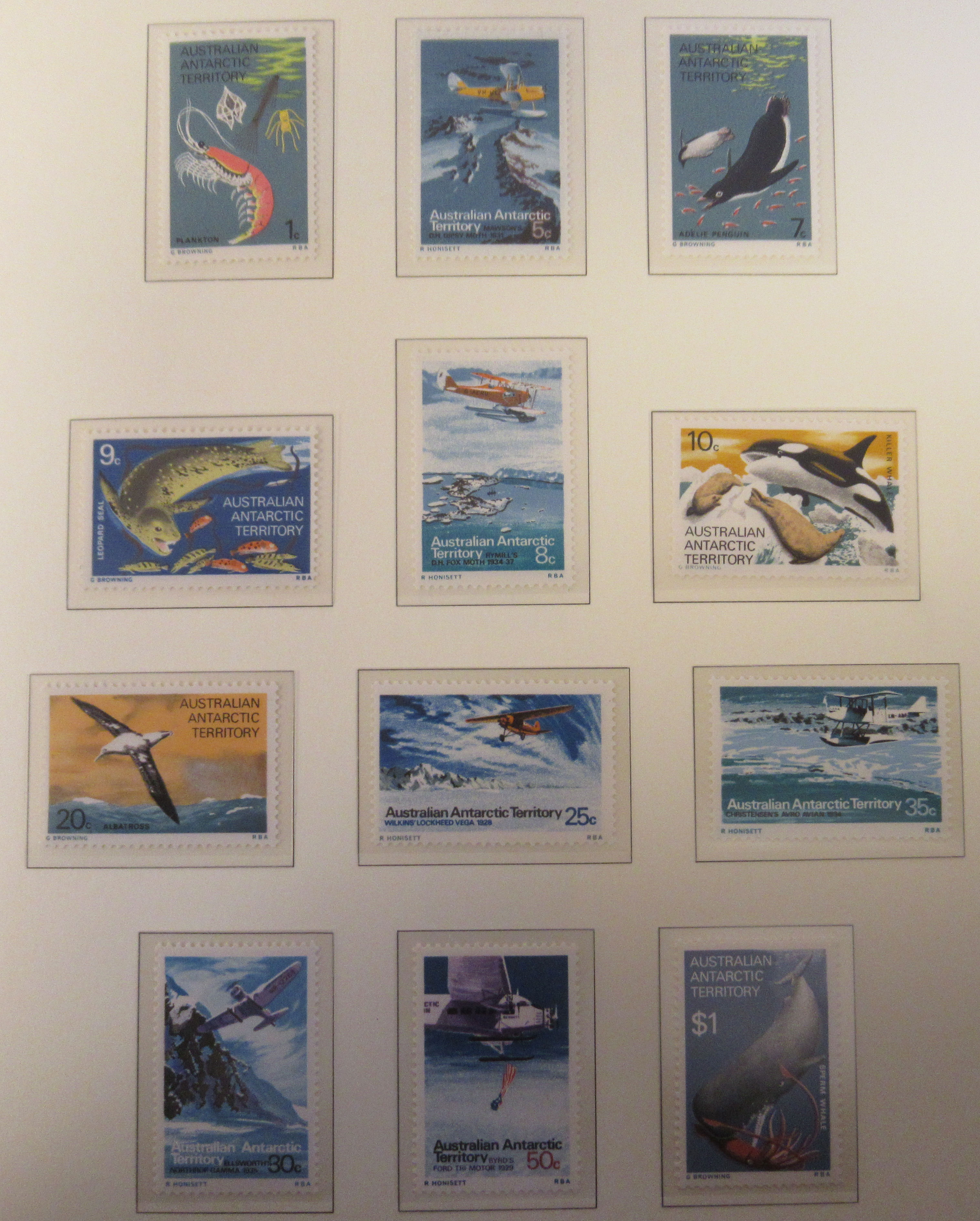 Postage stamps: Australian and British Antarctic Territories U - Image 2 of 6