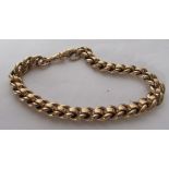 A 9ct gold bracelet U