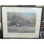 Archibald Thorburn - ornithological study coloured print bears a pencil signature 15'' x 12