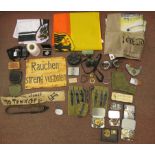 An eclectic collection of mainly German World War II ephemera and other collectables,