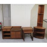 Three items of teak furniture, viz,