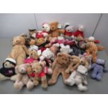 Various soft toys,