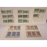 Postage stamps, Great Britain: King Edward VIII corner blocks,