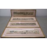 A set of four (of five) Victorian coloured prints, depicting allegorical street scenes 3.