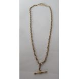 A yellow metal (probably 9ct) multi-link neckchain,