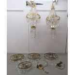 20thC lighting: to include four,