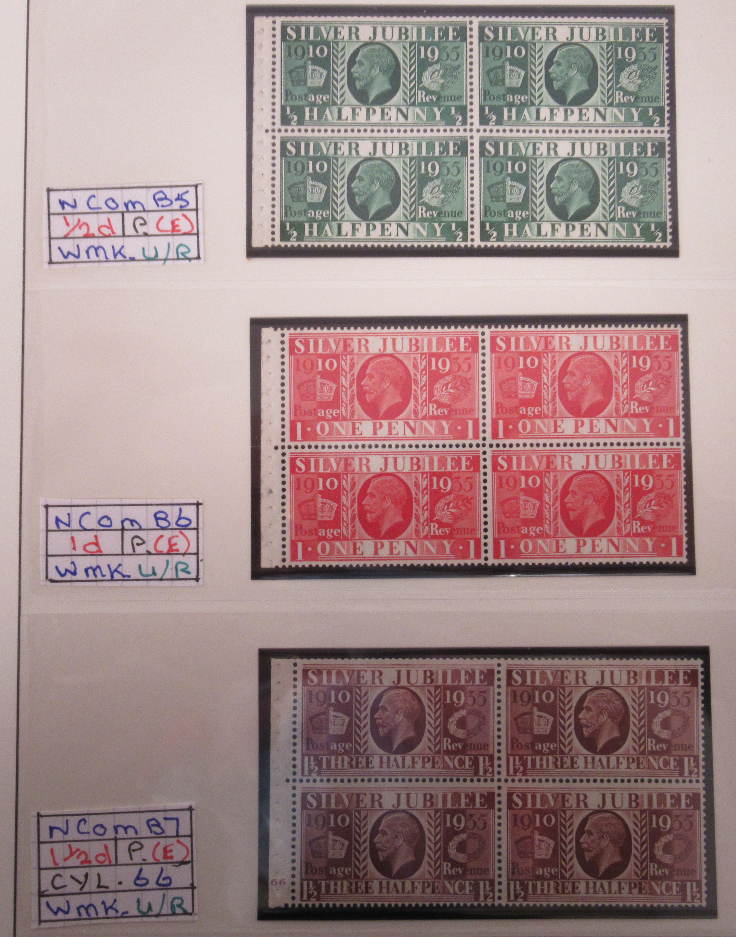 Postage stamps, Great Britain: eleven King George V Commemorative six and four block booklet panes, - Image 5 of 5