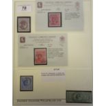 Postage stamps, Great Britain: King Edward VII, two five shillings, a ten shilling,