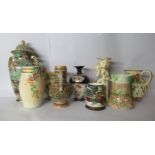 20thC decorative ceramics: to include a Crown Devon Fieldings china musical jug U