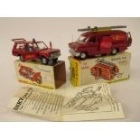 Two Dinky Toys diecast model vehicles, viz. Fire Chief's Car no.