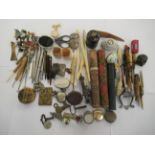 Collectable items: to include needlework related accessories and glove stretchers OS8