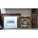 Framed art: to include a jigsaw puzzle picture,