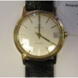A 1960s Zenith Autodate gold plated, stainless steel cased wristwatch,