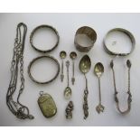 Silver coloured metal and other items of personal ornament: to include mainly Middle Eastern style