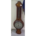 A late Victorian satinwood inlaid,
