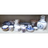 19th & 20thC domestic and decorative china and glassware: to include two patent inhalers OS3