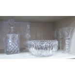 A Waterford slice decorated crystal fruit bowl 8''dia;