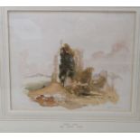 In the manner of James Duffield Harding - 'Ogmore Castle' watercolour bears a pencil title &