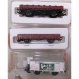 Three Lilliput H0/00 gauge scale model railway commercial wagons no.