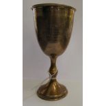 A silver pedestal cup, presented to Mr P Glutman on his Marriage 16.10.