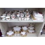 Royal Albert china Old country Roses tea/tableware: to include dinner plates, bowls,