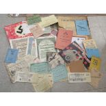An uncollated collection of reproduced World War II related printed ephemera: to include a copy of