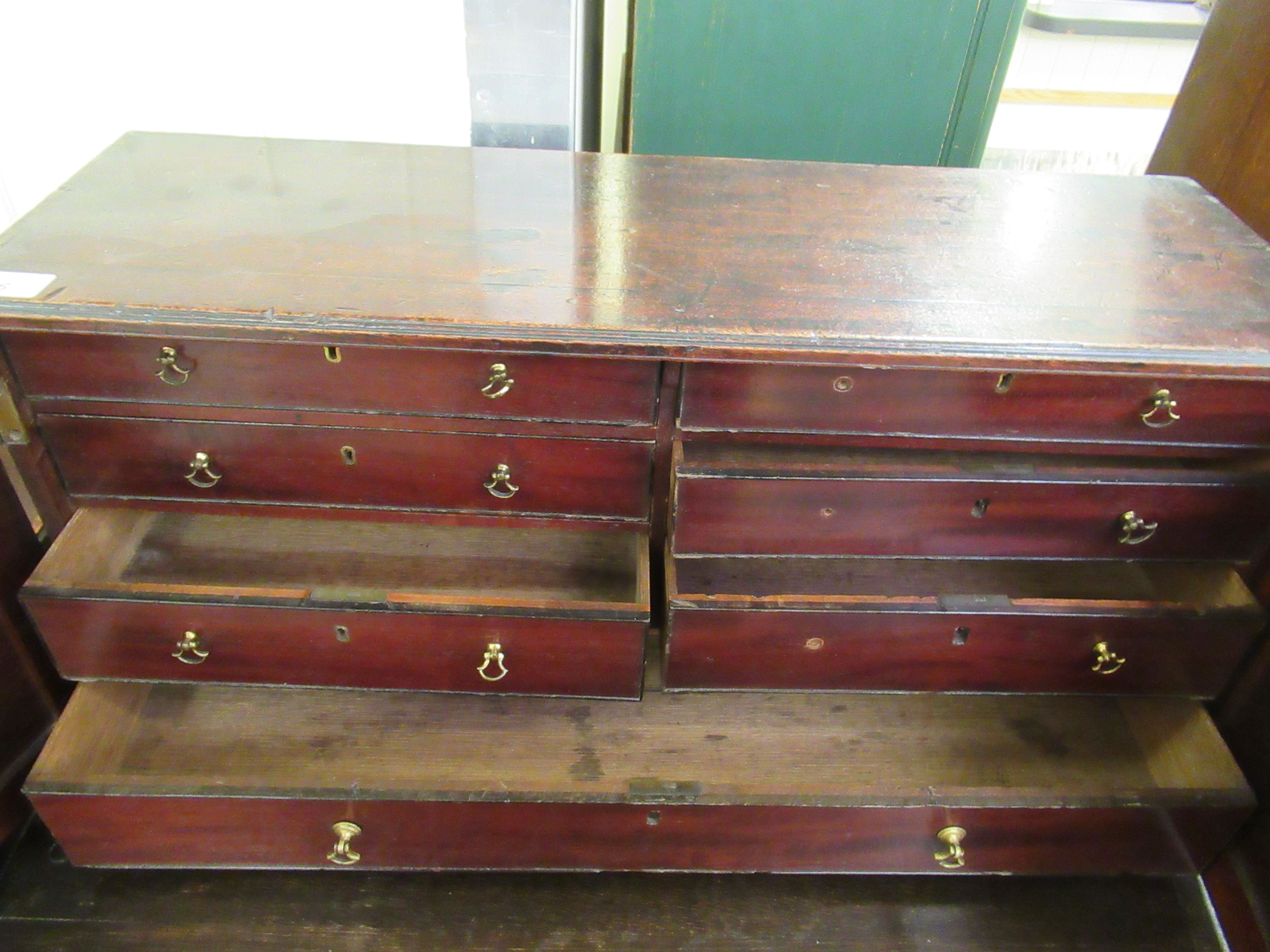 A mid 19thC mahogany tabletop collector's cabinet, - Image 2 of 3