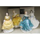 Four Royal Doulton china figures, viz. 'Janine' HN2731 6.