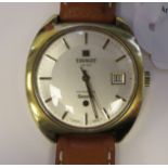 A 1970s Tissot Seastar gold plated/stainless steel cased wristwatch,