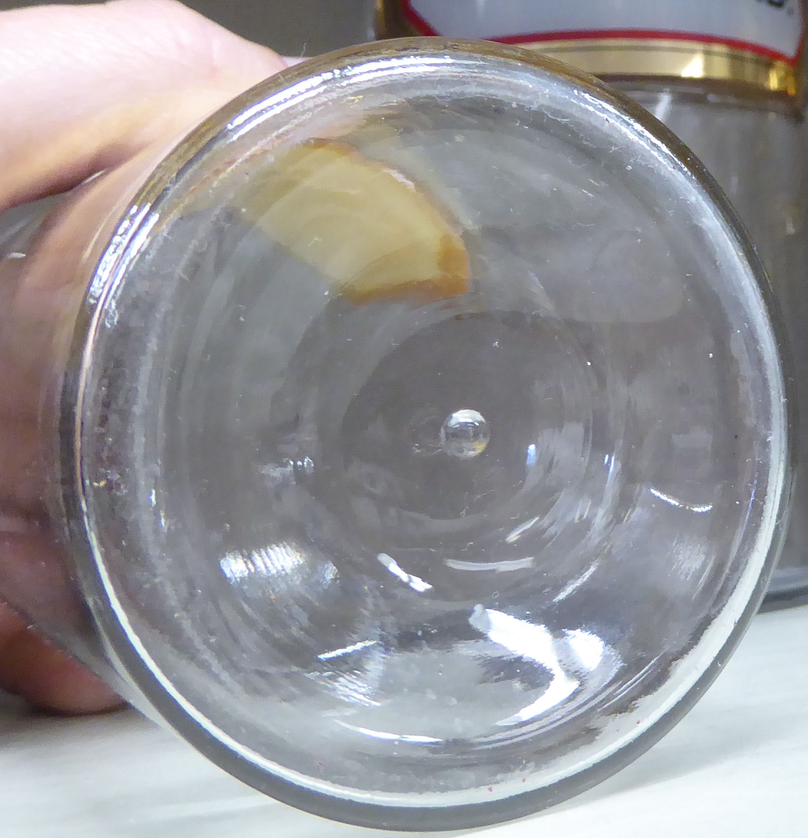 A series of five clear glass chemist's jars of cylindrical form with ground stoppers and labels 6.. - Image 3 of 3