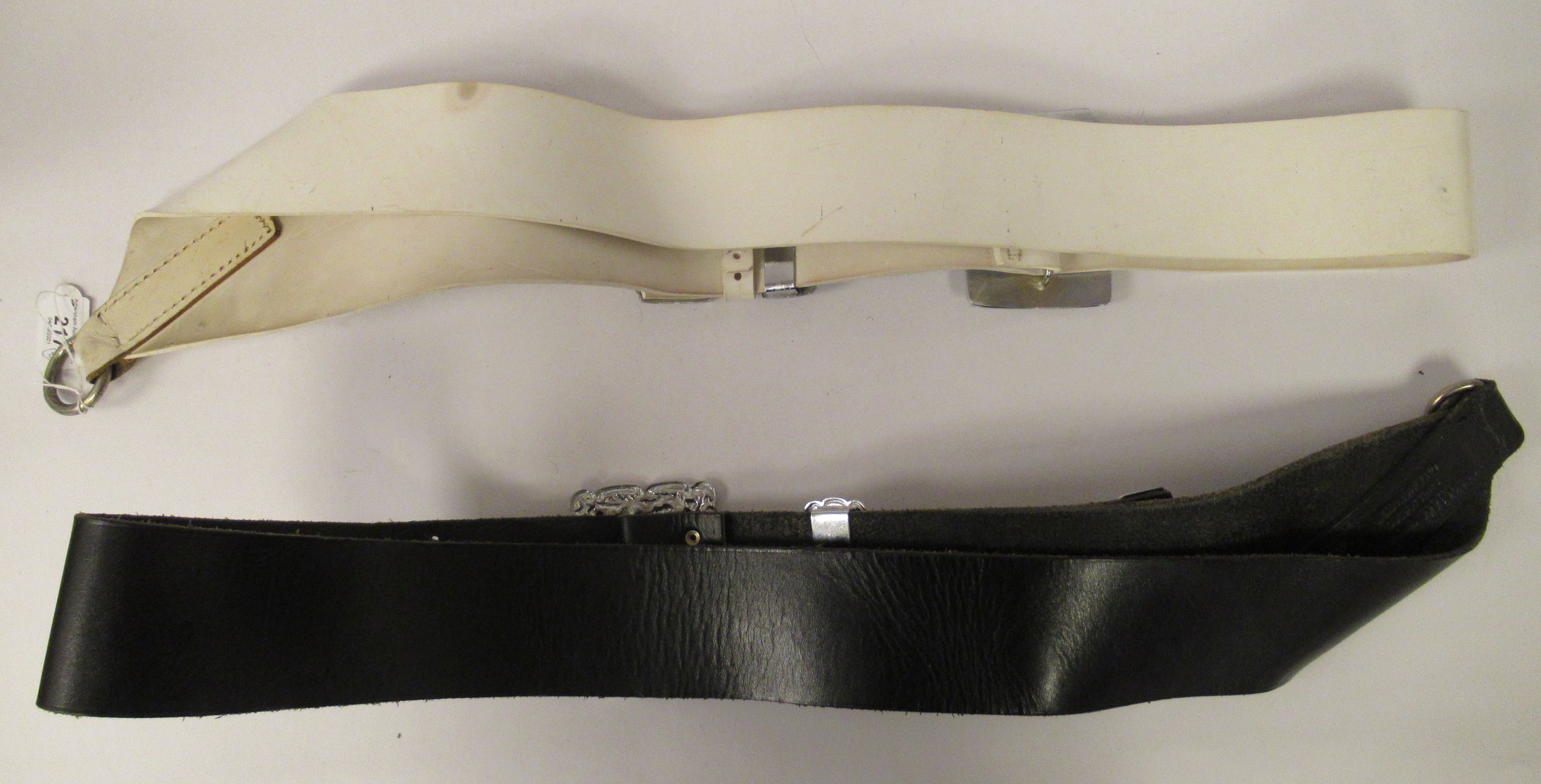 Two Scottish shoulder belts, viz. - Image 5 of 5