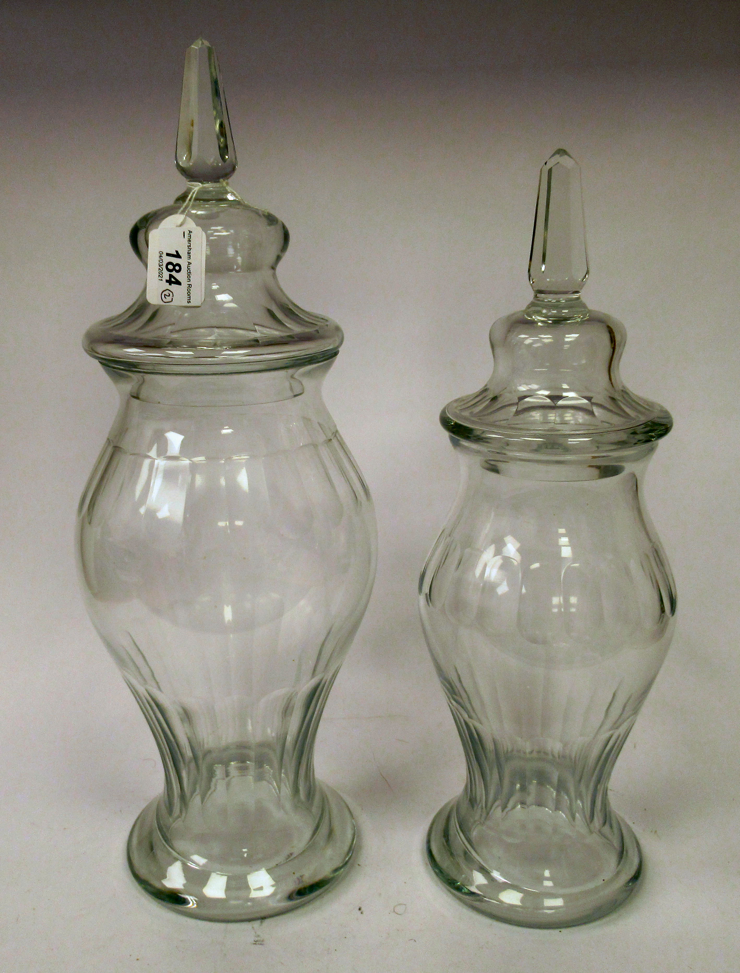 Two 19thC clear,