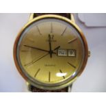 A 1970s/1980s Omega gold plated/stainless steel cased wristwatch,