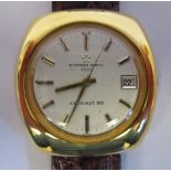 A 1970s Eternamatic Concept 80 gold plated/stainless steel cased wristwatch,