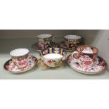 Royal Crown Derby china tea cups and saucers,