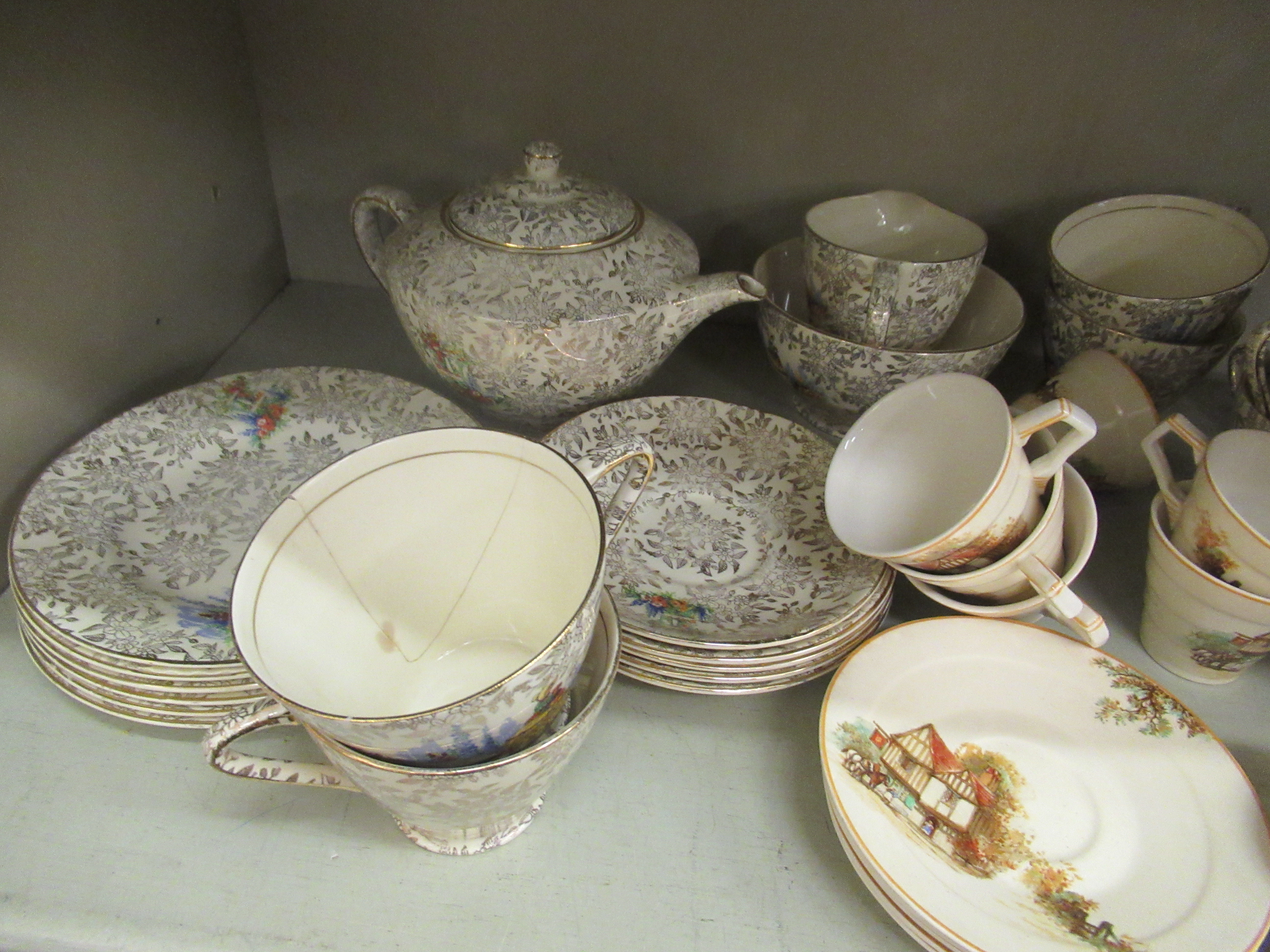 A mixed lot: to include china Tunstall pattern tea set; - Image 2 of 6