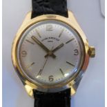 A 1950s/1960s Baume & Mercier gold plated/stainless steel cased wristwatch,