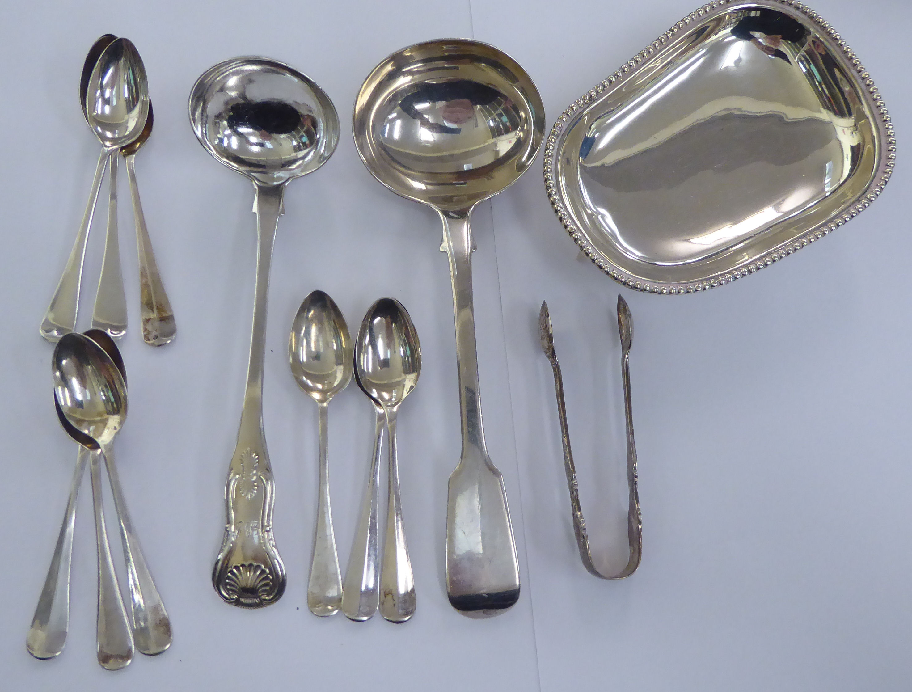 Small silver and white metal collectables: to include mainly teaspoons mixed marks 11