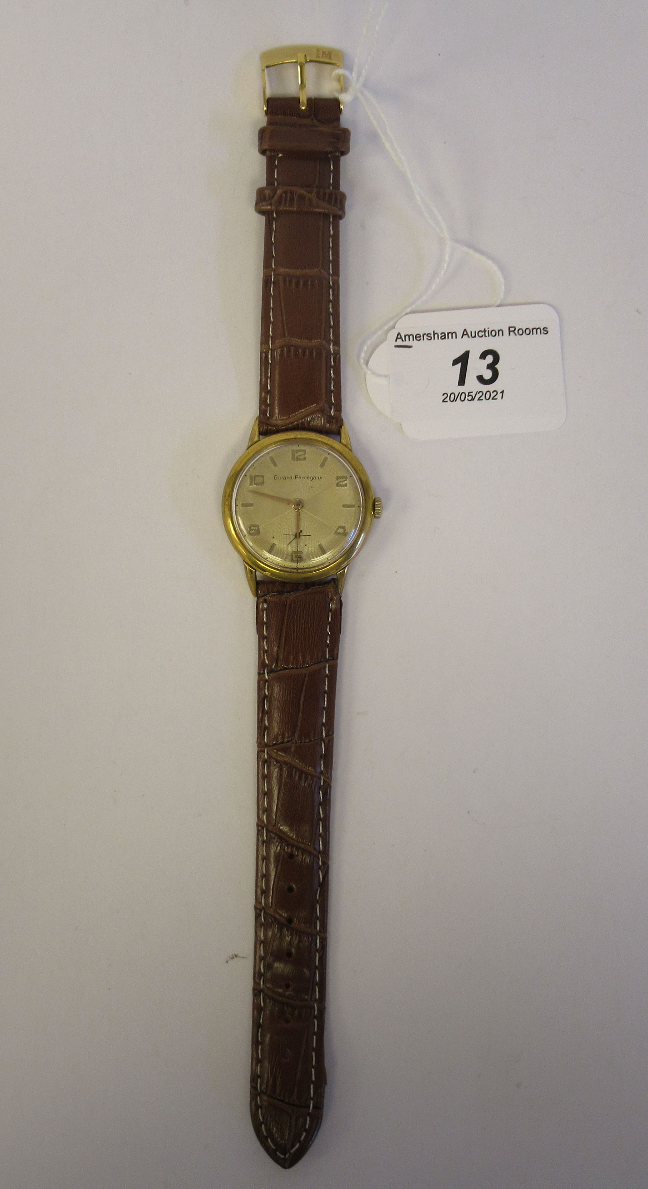 A 1960s Girard-Perregaux gold plated/stainless steel cased wristwatch, - Image 2 of 3