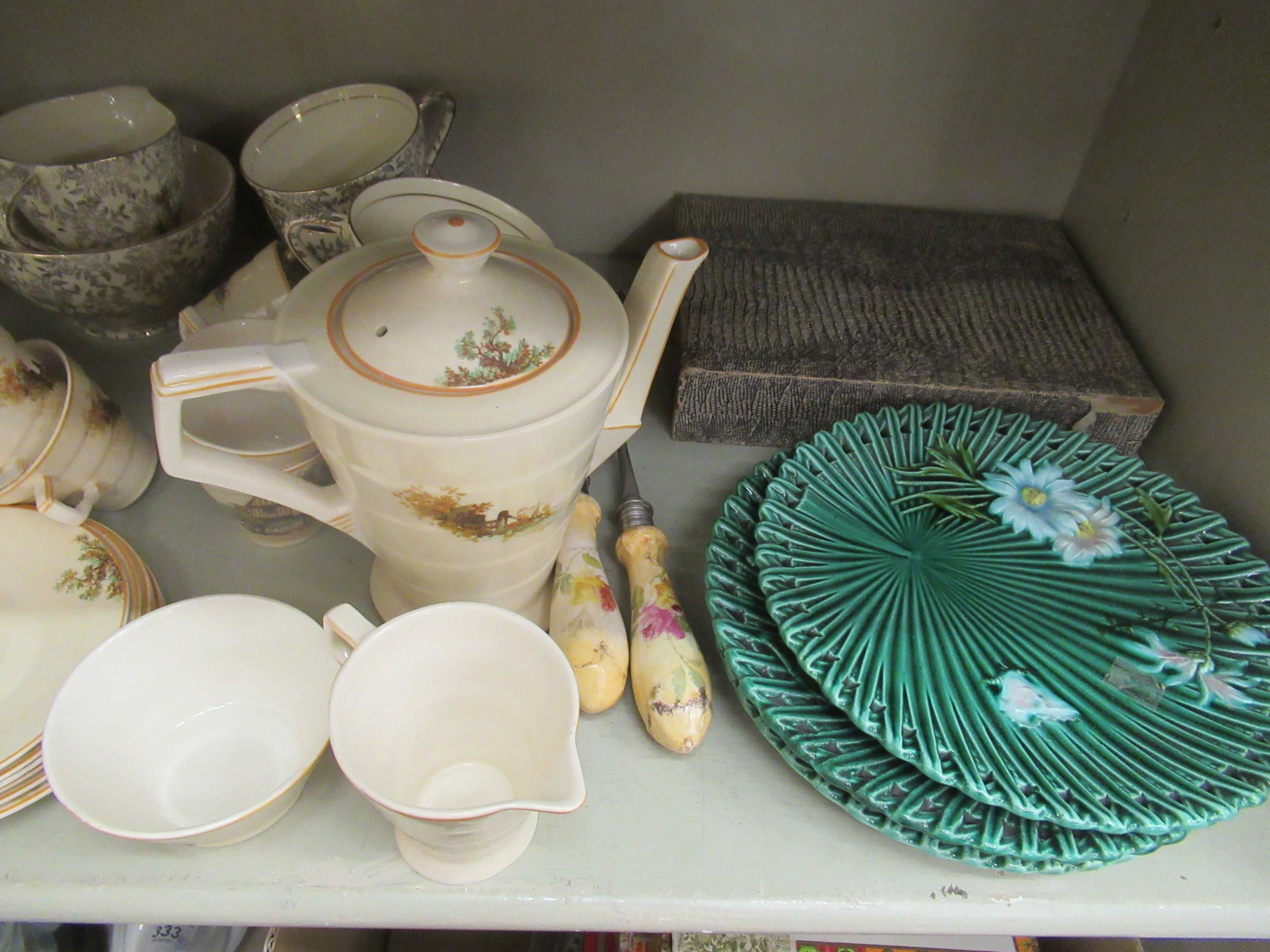 A mixed lot: to include china Tunstall pattern tea set; - Image 3 of 6