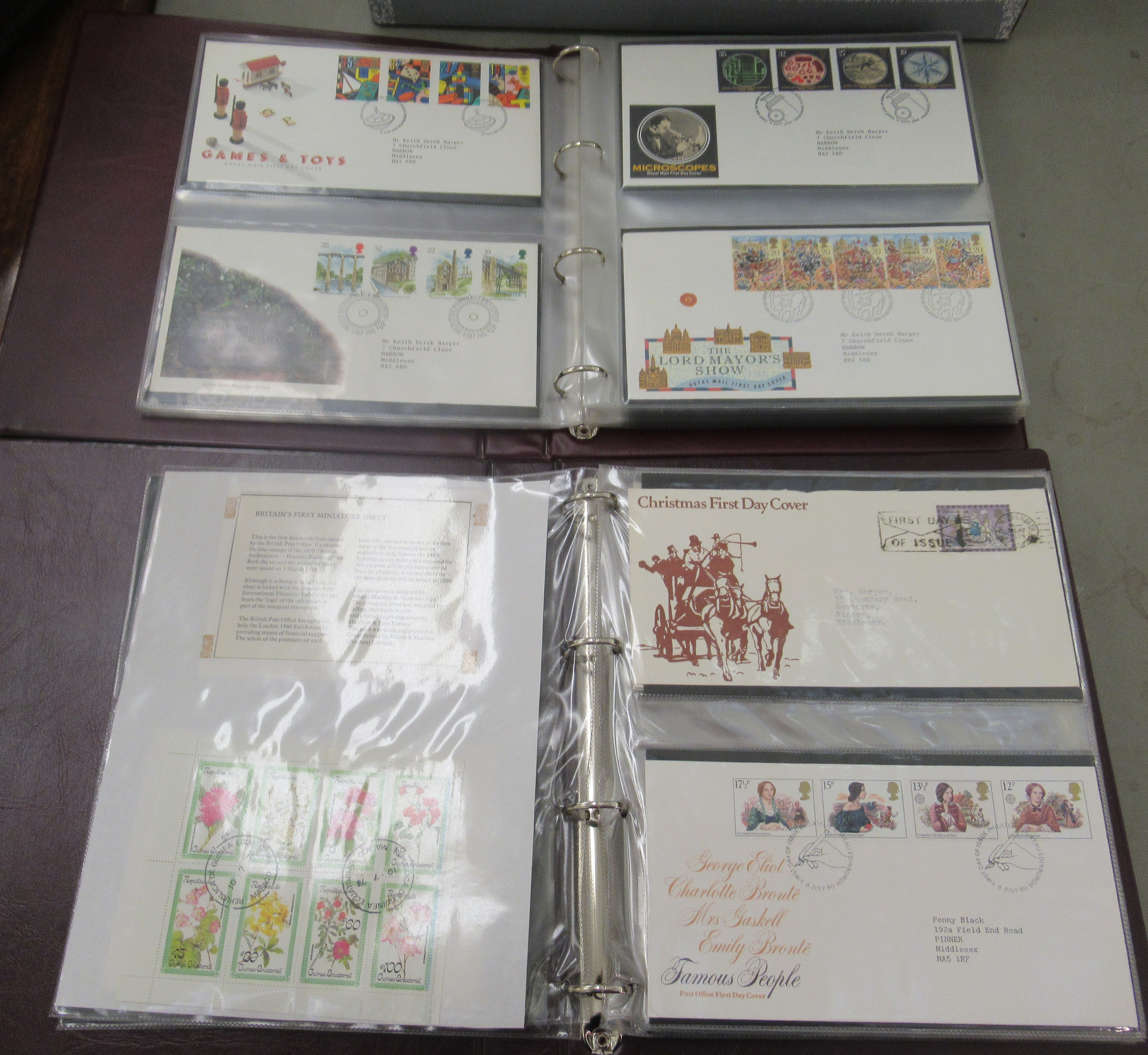 Seven albums containing First Day covers, circa 1985-2002: to include National Trust, Coronation, - Image 3 of 8