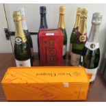 Champagne and fizzy wines: to include a bottle of Louis Dornier;