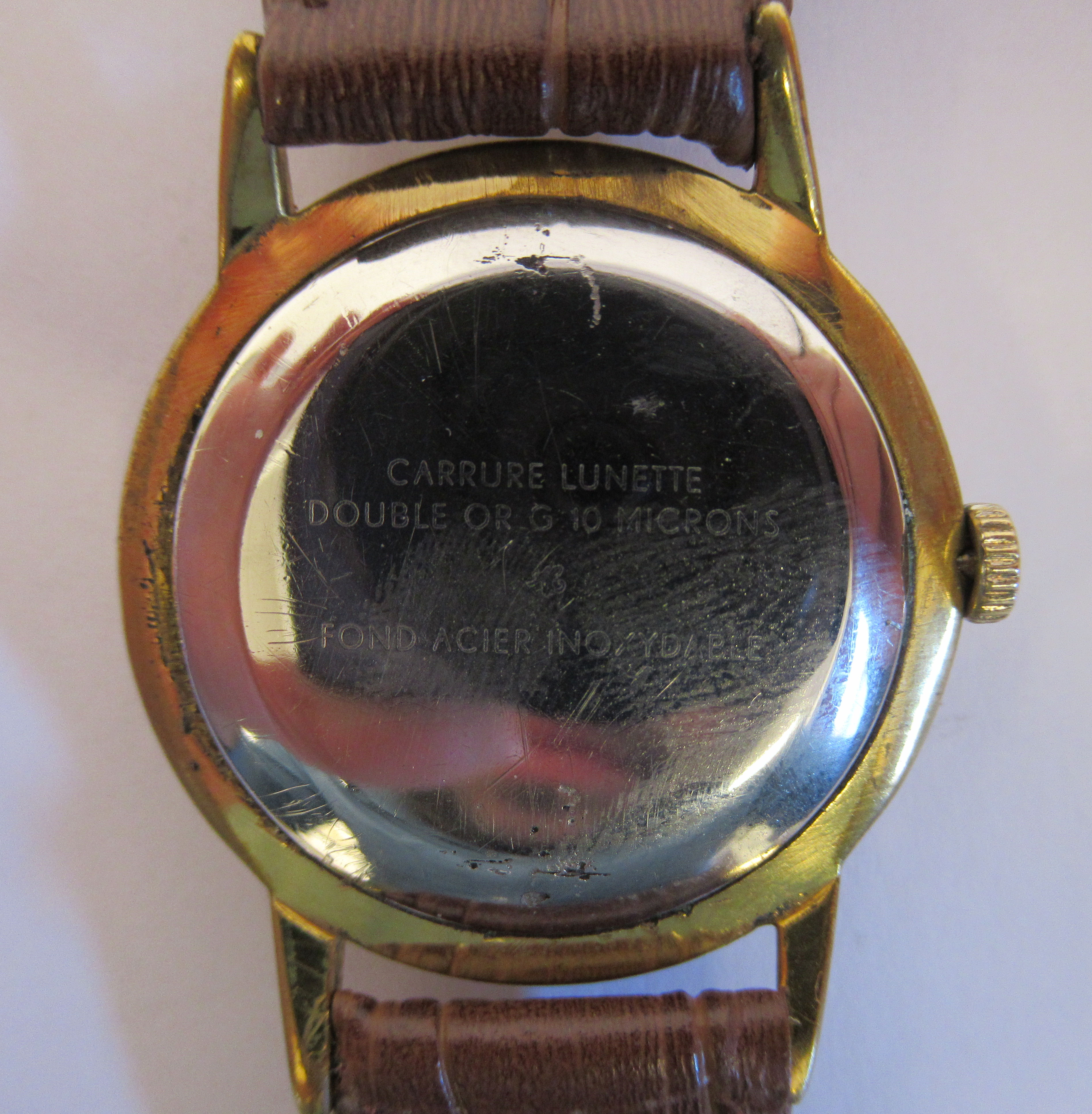 A 1960s Girard-Perregaux gold plated/stainless steel cased wristwatch, - Image 3 of 3