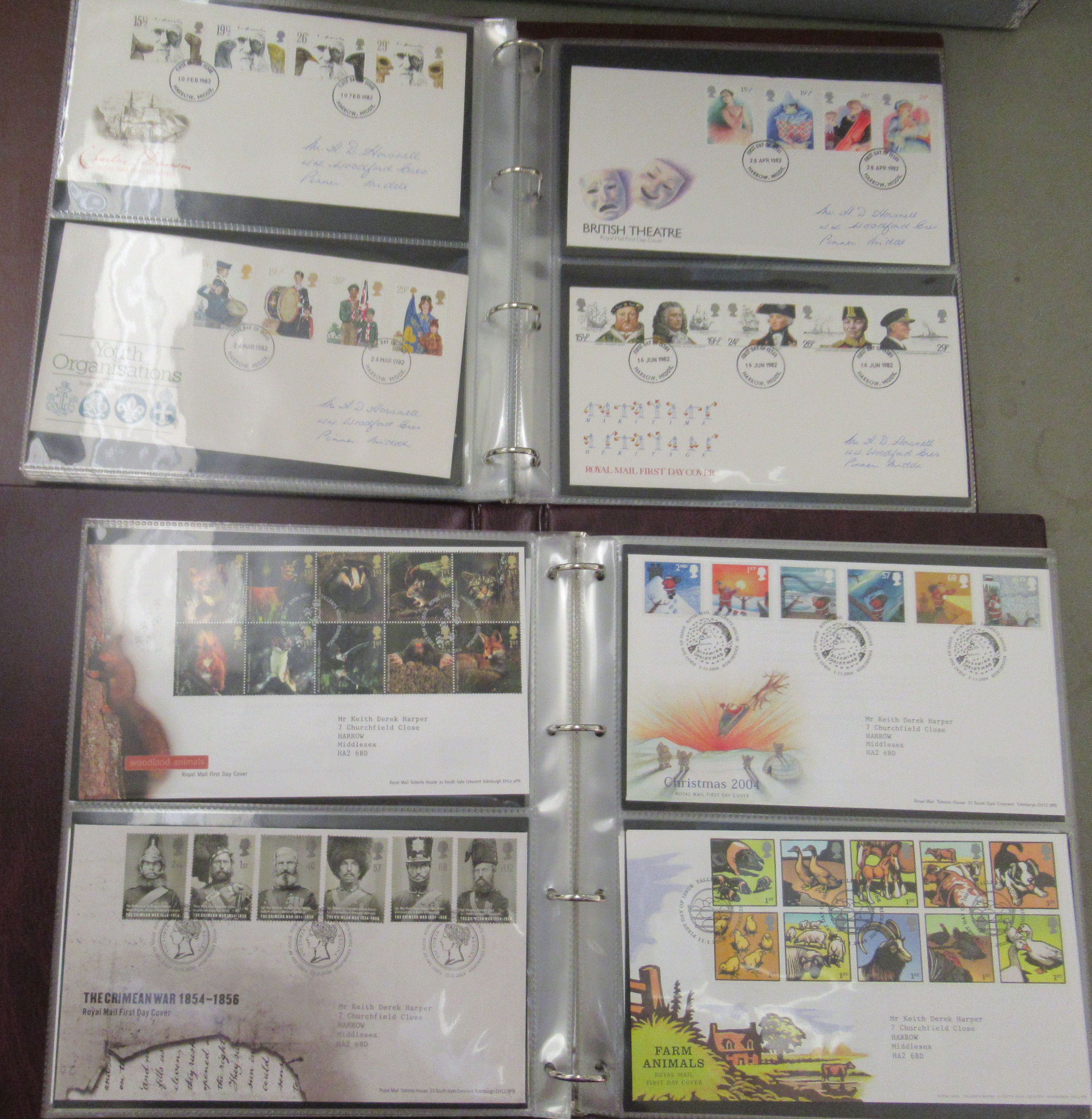 Seven albums containing First Day covers, circa 1985-2002: to include National Trust, Coronation, - Image 6 of 8