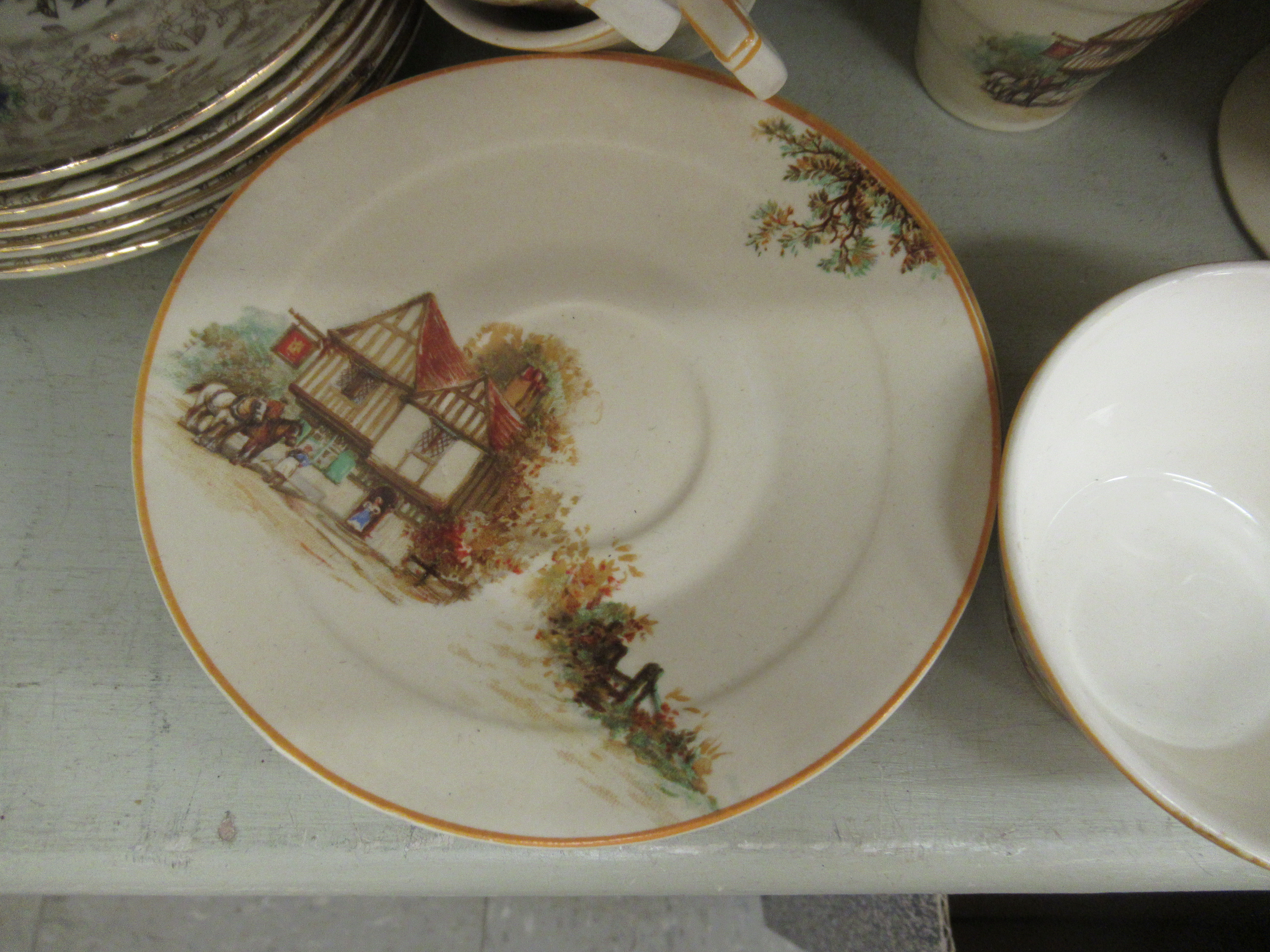 A mixed lot: to include china Tunstall pattern tea set; - Image 4 of 6