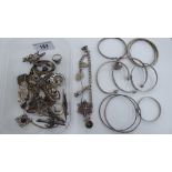Silver, silver coloured metal and other items of personal ornament: to include brooches,
