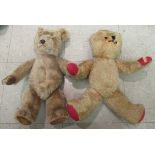 A mid 20thC Chiltern mohair 'Hug Me' Teddy bear with mobile limbs;