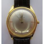 A 1950s/1960s Gubelin cal 7011 gold plated/stainless steel cased wristwatch,
